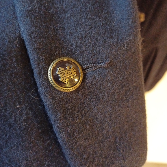 Wool Navy Overcoat - Picture 12 of 12